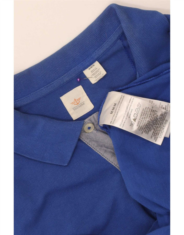 Dockers Polo Alto Para Hombre Algodón Azul Medio