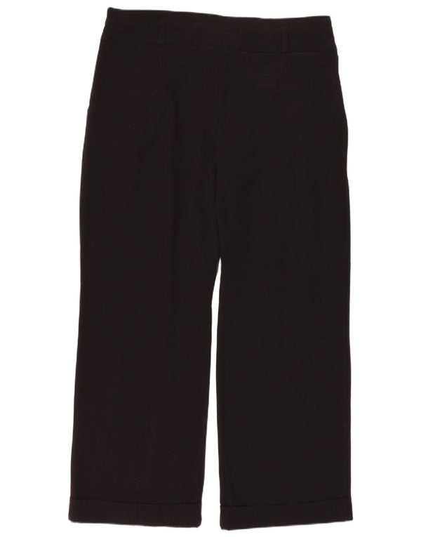 Topshop Pantalones cortos con pinzas para mujer UK 40 Large W32 L27 Poliéster negro