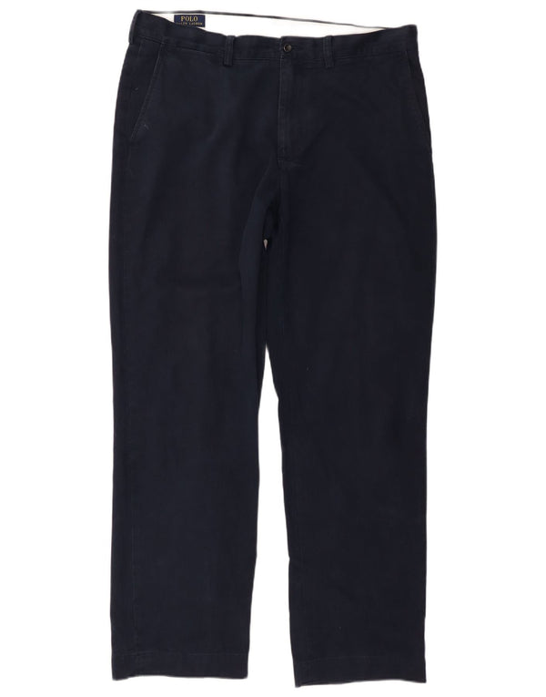 Polo Ralph Lauren Pantalones chinos rectos para hombre W36 L31 Algodón azul marino