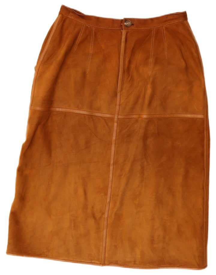 Falda de ante para mujer Lesy IT 46 Large W27 Cuero marrón