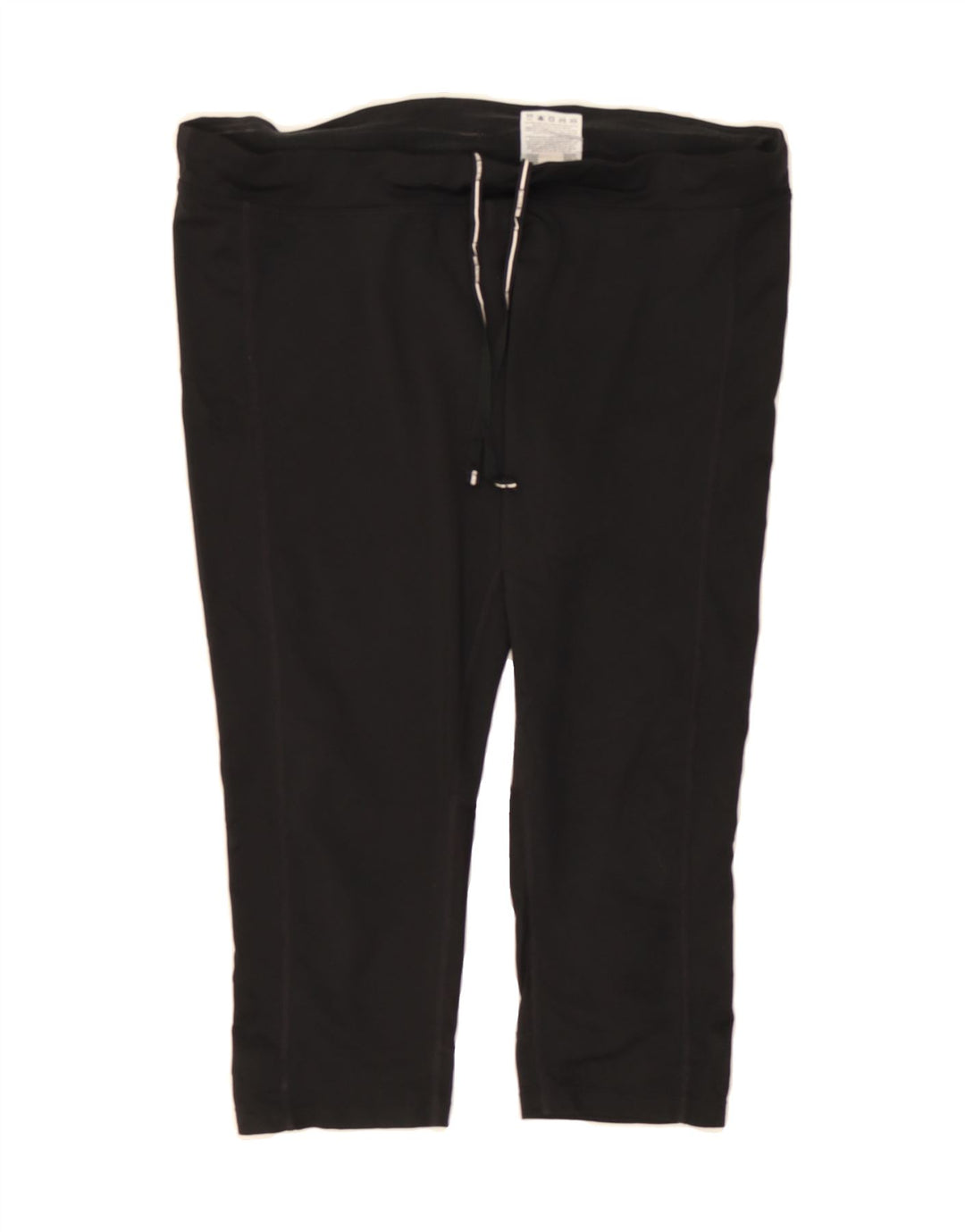 NIKE Womens Dri Fit Capri Tracksuit Trousers UK 16 Large Black Polyester Vintage Nike and Second-Hand Nike from Messina Hembry 