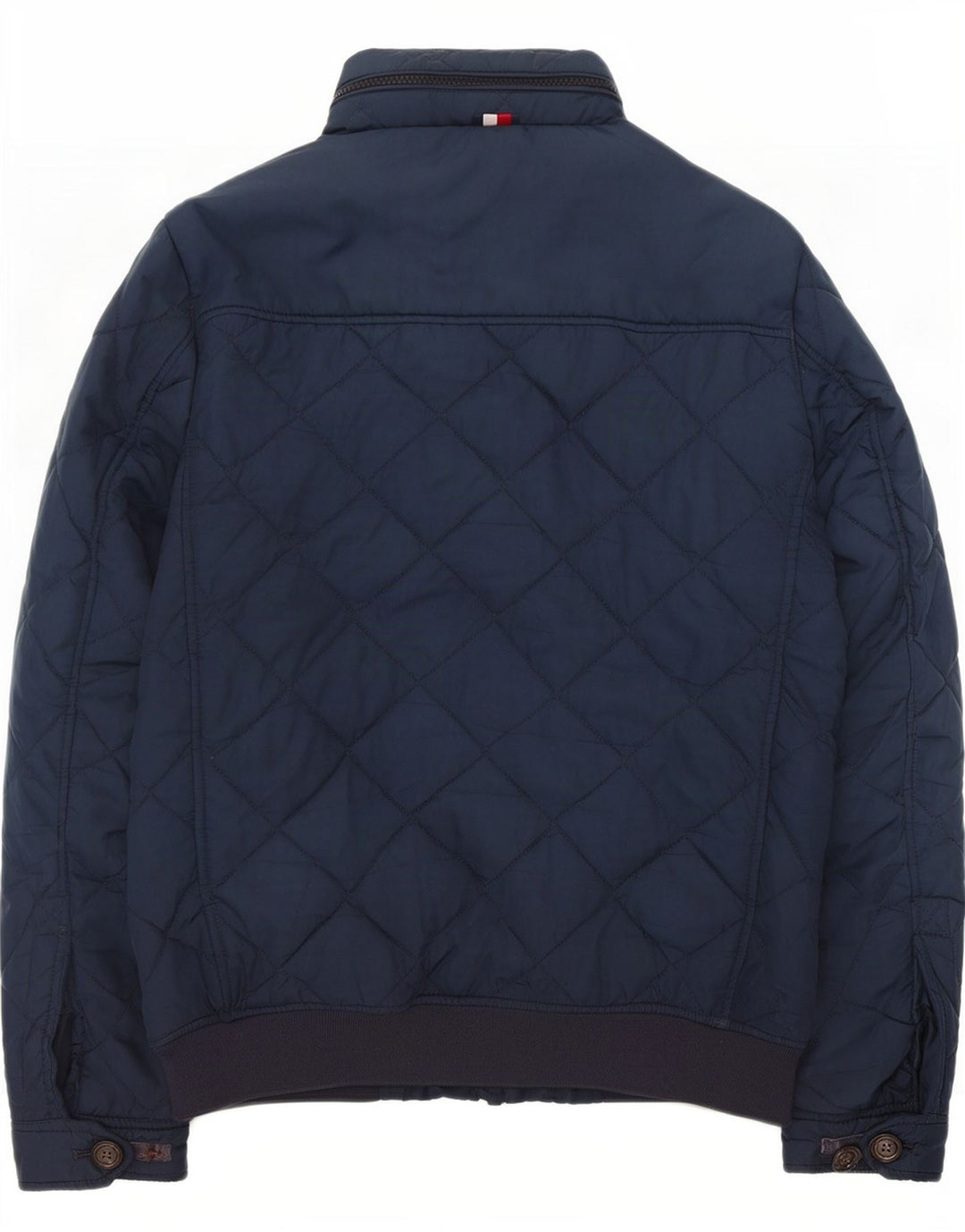 Tommy Hilfiger Chaqueta acolchada con capucha para hombre UK 36 Small Azul marino Poliéster