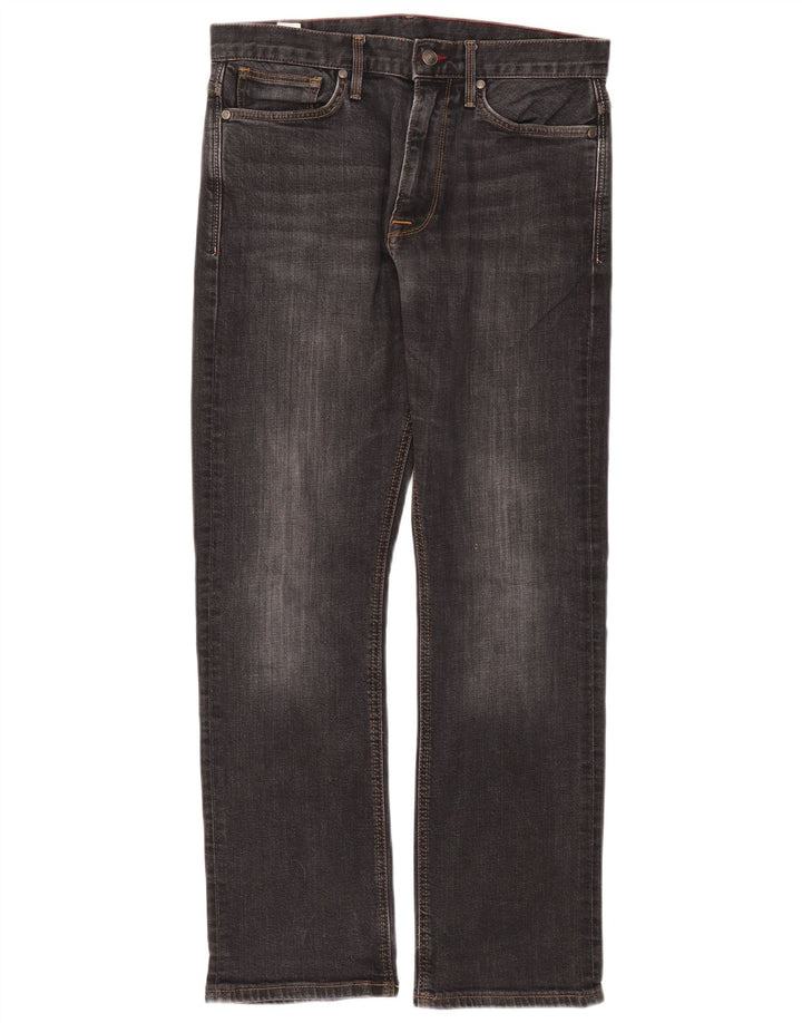 Marks & Spencer Vaqueros rectos azules Harbor para hombre W34 L31 Algodón negro
