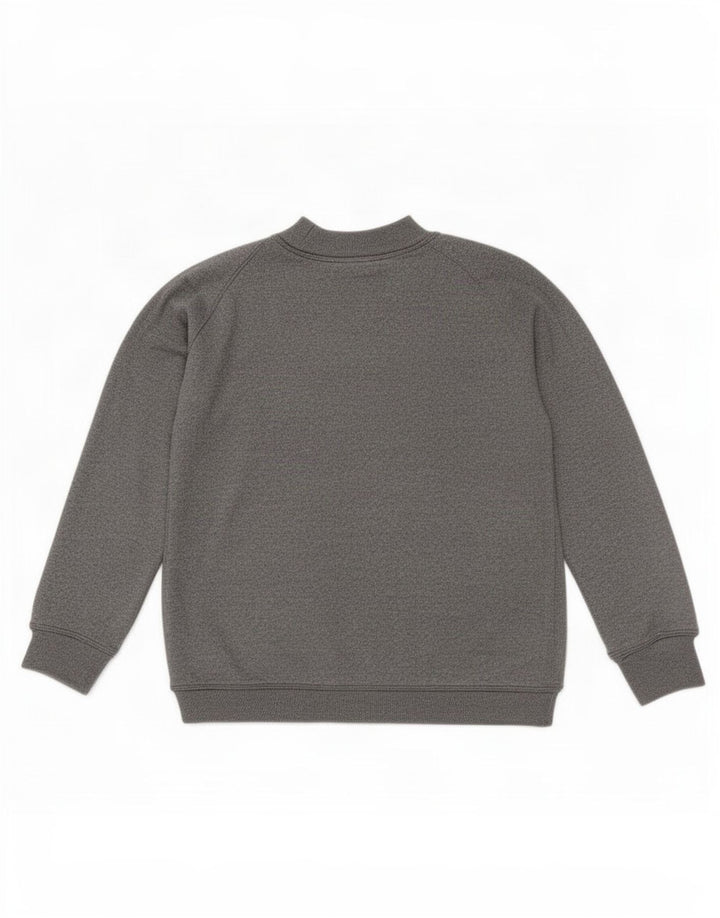 Zara Mujer Gráfico Sudadera De Gran Tamaño Jersey Reino Unido 10 Pequeño Gris