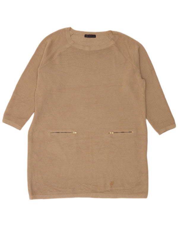 Marks & Spencer Vestido tipo jersey de manga larga para mujer UK 20 2XL Beige
