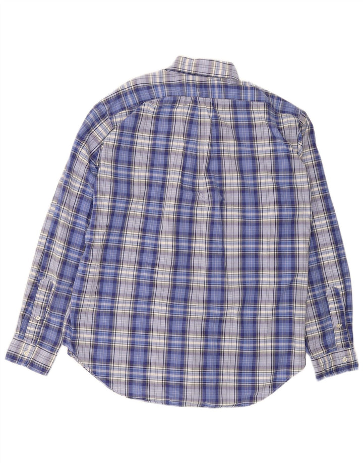 Ralph Lauren Camisa de corte clásico para hombre de algodón a cuadros azul marino grande