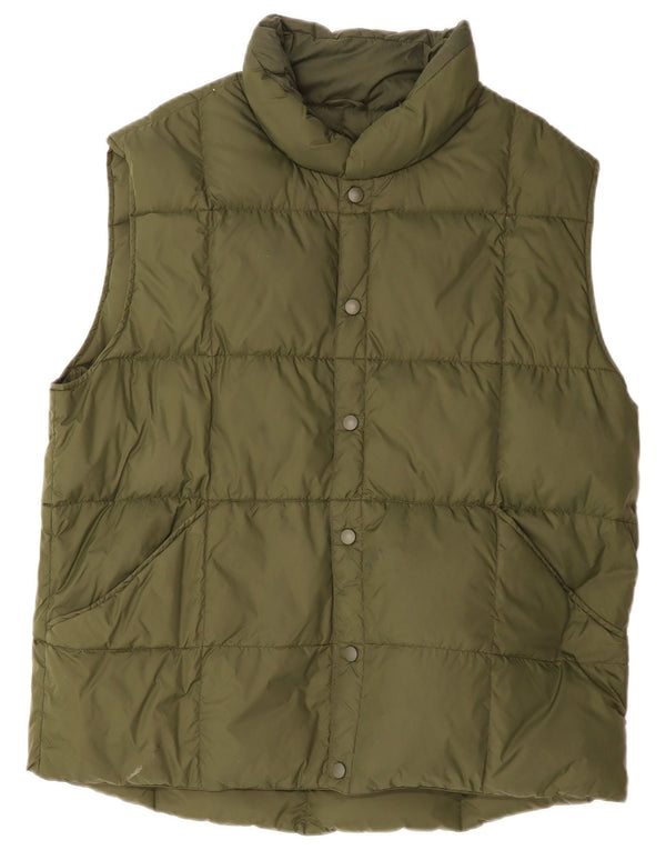 LANDS END Chaleco acolchado para hombre UK 40 Large Green