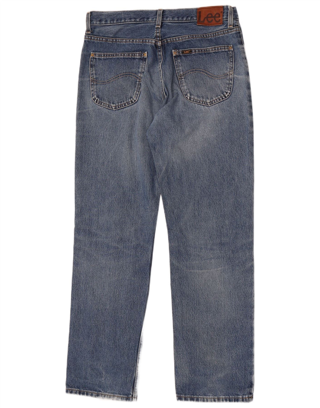 Lee Vaqueros Rectos Brooklyn Para Hombre W34 L32 Algodón Azul