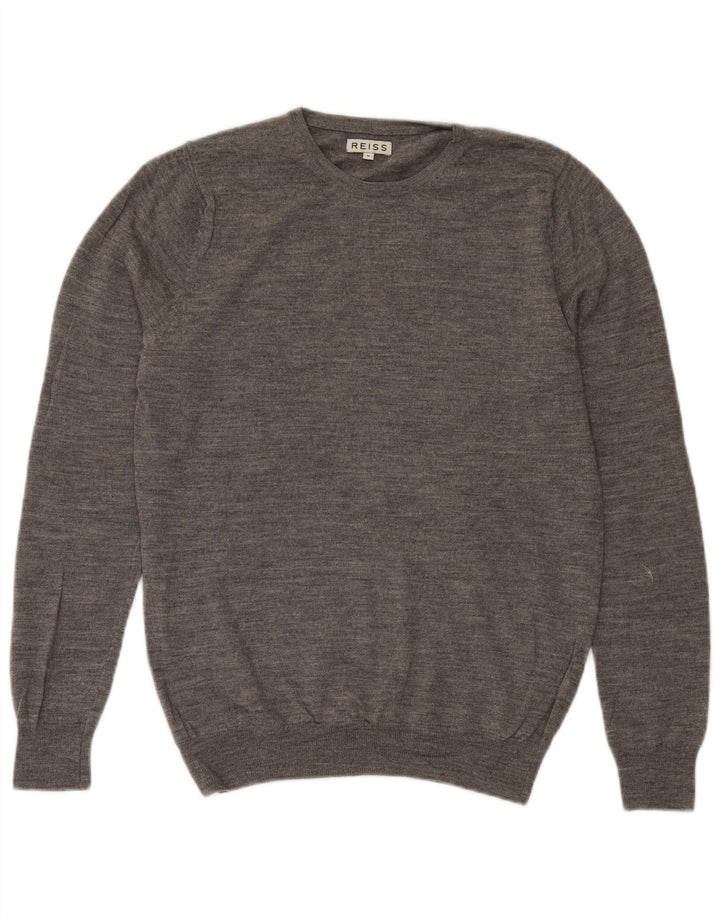 Jersey De Cuello Redondo Reiss Hombre Gris Medio Moteado