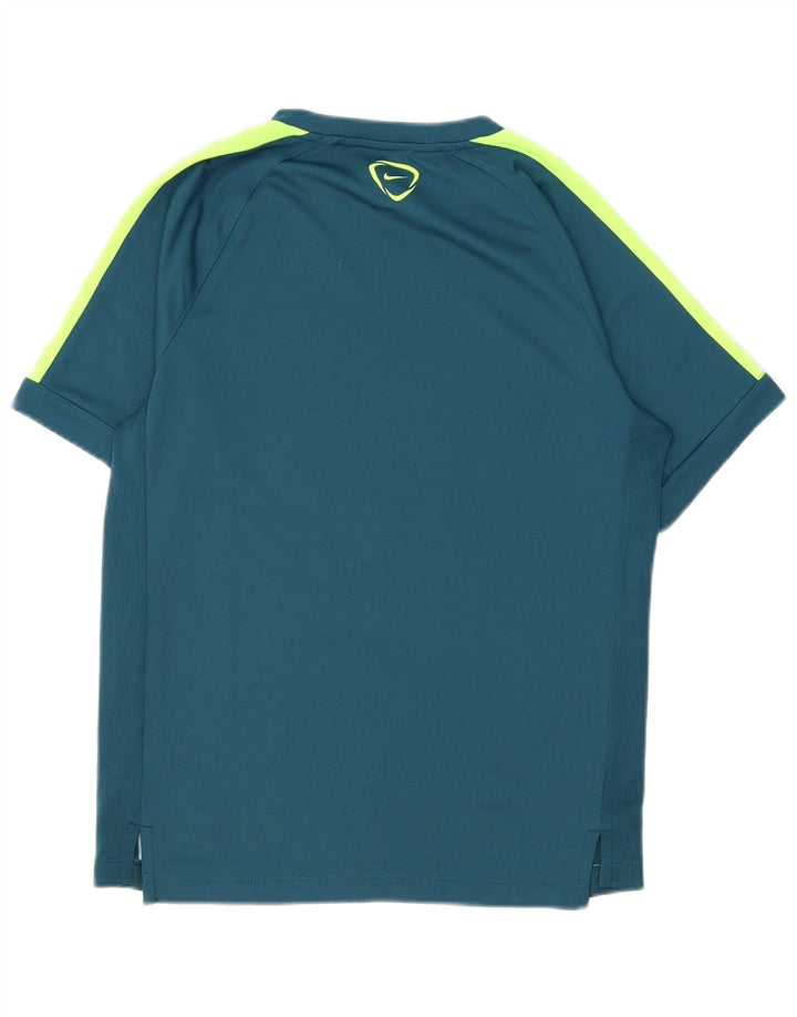 Camiseta Nike Dri Fit Graphic para hombre Azul medio Colorblock Poliéster