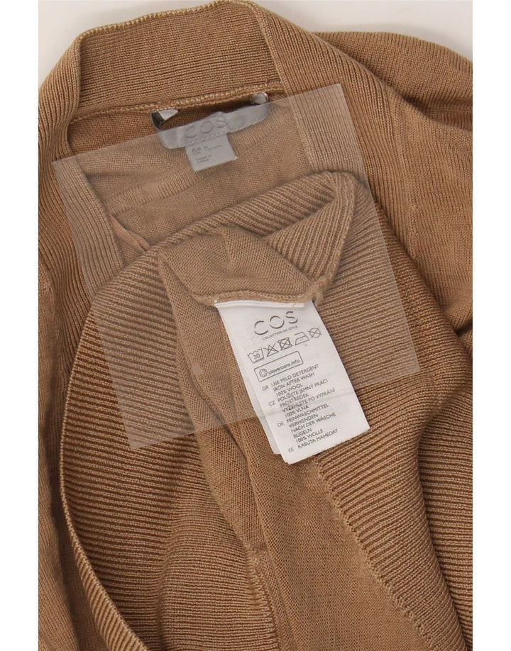 Cos Suéter tipo cárdigan extragrande para mujer UK 44 Lana beige mediana