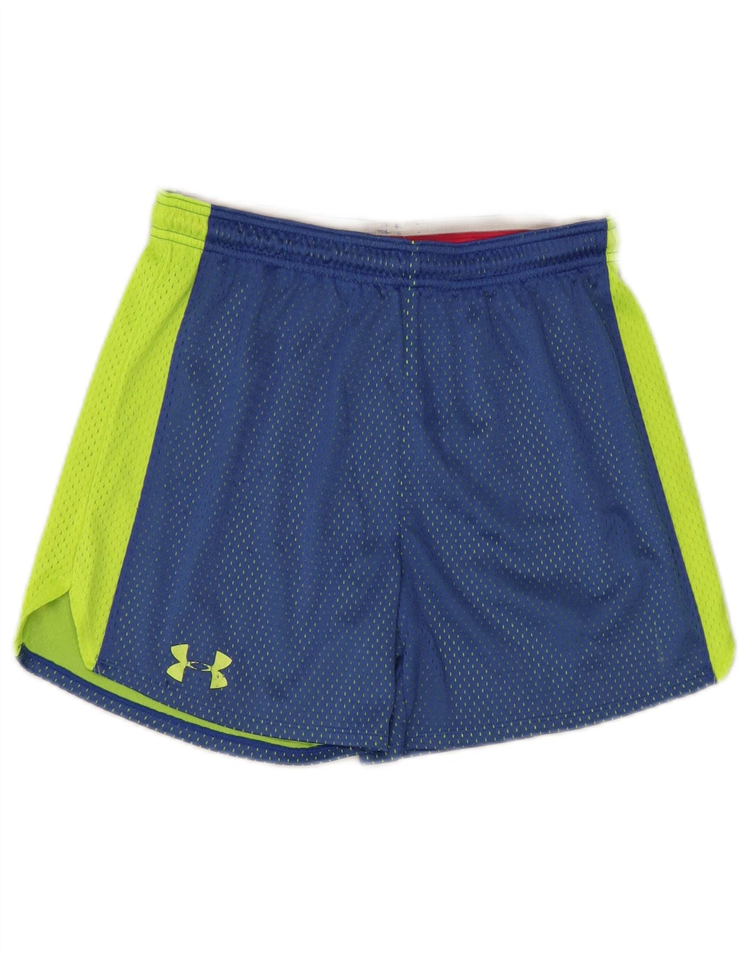 Under Armour Pantalones cortos deportivos para mujer UK 10 Small Azul Colorblock Poliéster
