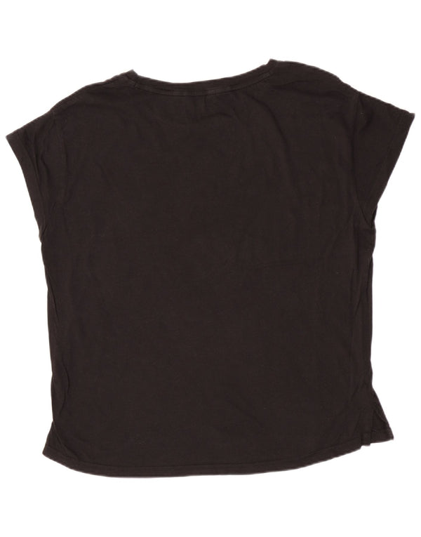Puma Camiseta gráfica de manga corta para mujer UK 12 Medium Black