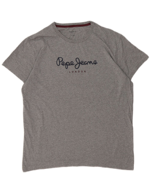 PEPE JEANS Camiseta con gráfico regular para mujer UK 40 XL Gris