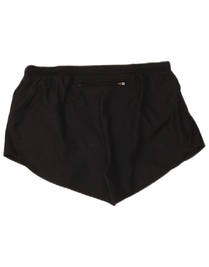 Nike - Pantalones cortos deportivos Dri Fit para mujer, talla 40, talla mediana, color negro y poliéster Chevron