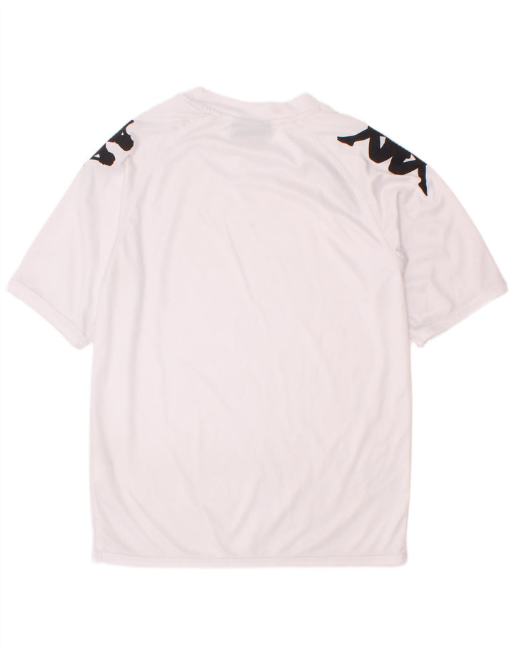 Kappa Camiseta gráfica para niños 9-10 años Blanco Poliéster