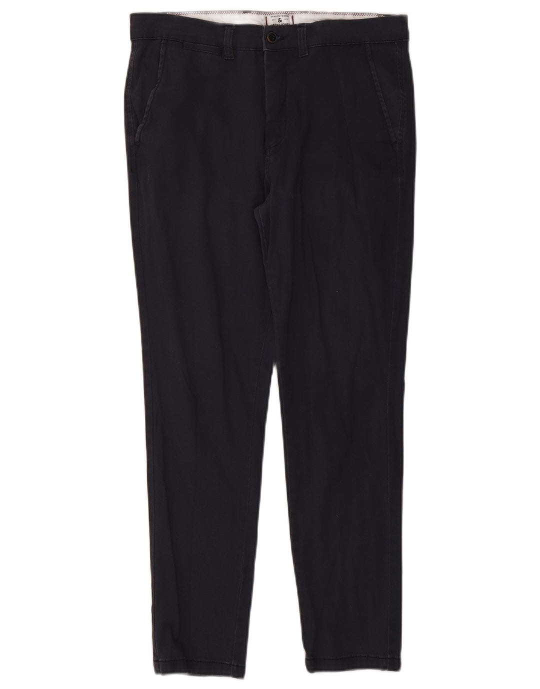 JACK & JONES Pantalón chino slim para hombre W32 L28 Algodón azul marino