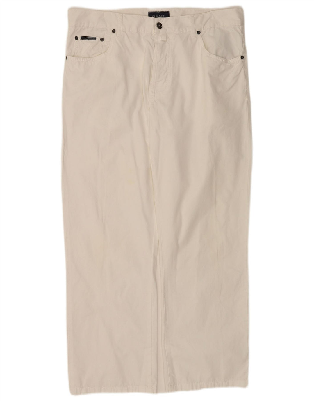 Gant Vaqueros Sueltos Para Hombre W36 L28 Algodón Blanco