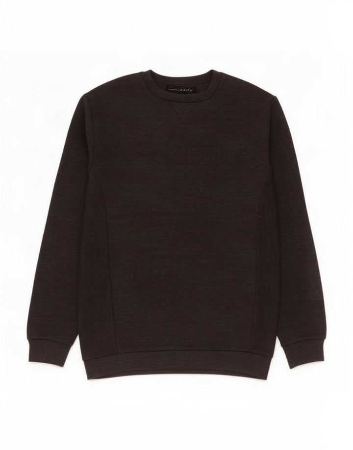 Zara Hombre Sudadera Jumper Small Gris Poliéster