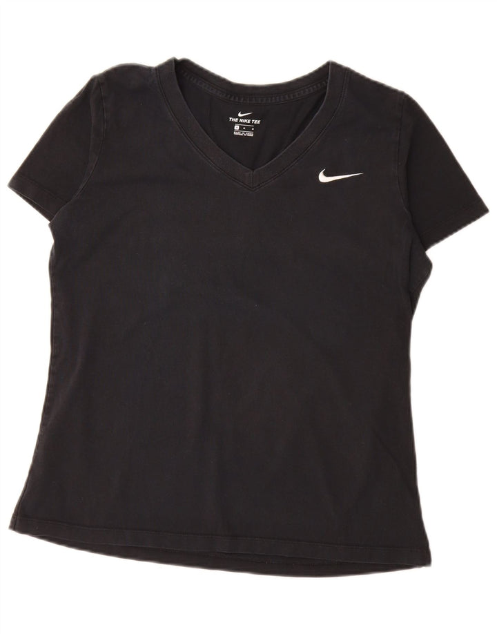 Nike Camiseta para mujer Top UK 44 Mediano Negro Algodón