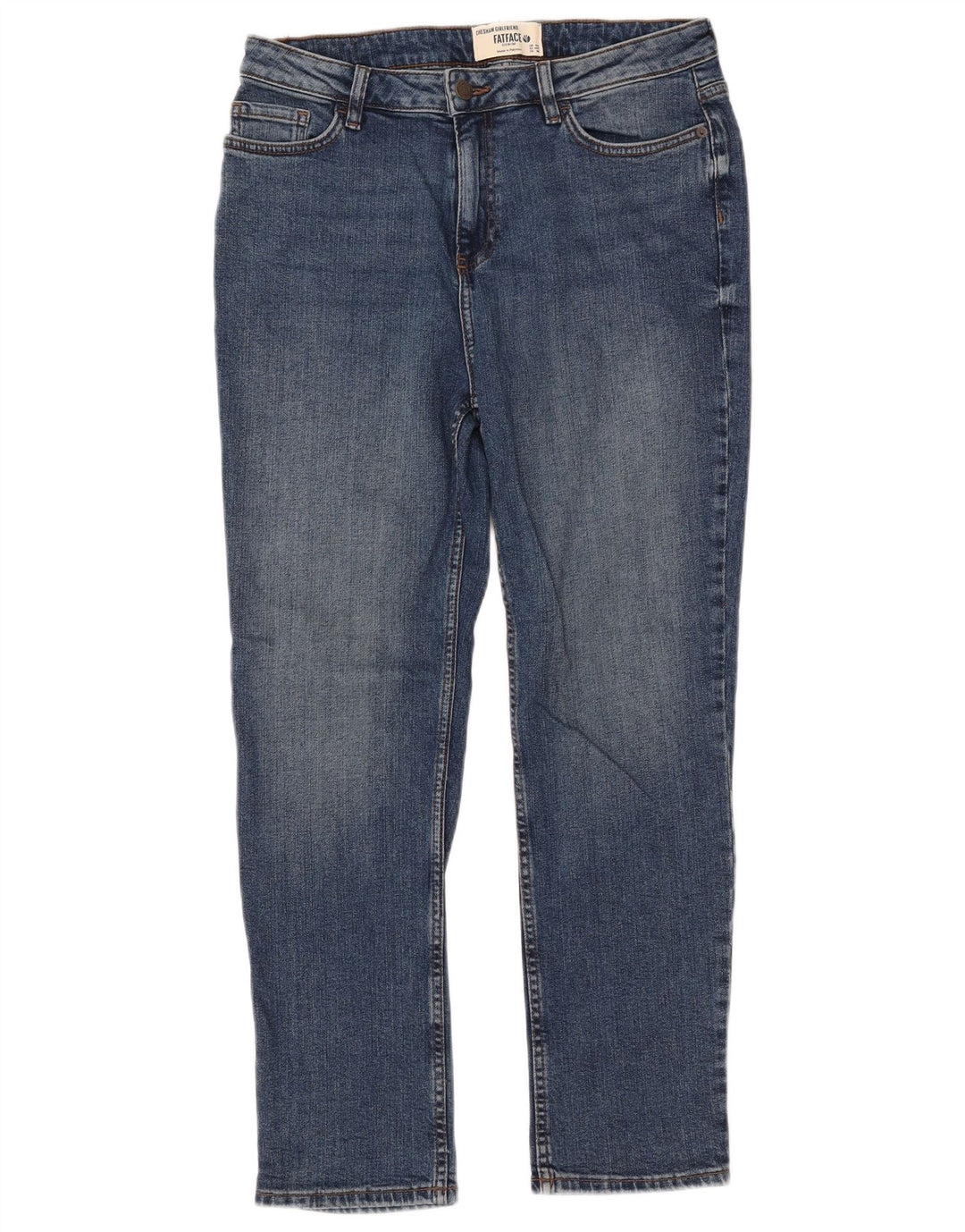 Vaqueros ajustados Chesham Girlfriend para mujer de Fat Face UK 12 Medium W32 L27 Azul