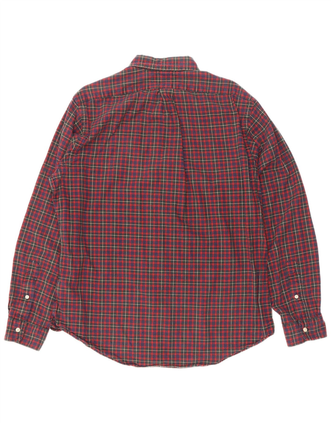 Camisa Polo Ralph Lauren para hombre de algodón a cuadros rojos grandes