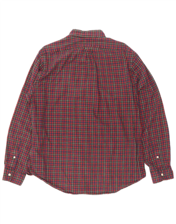 Camisa Polo Ralph Lauren para hombre de algodón a cuadros rojos grandes