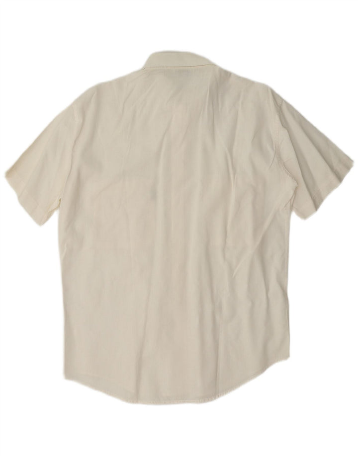 Camisa Carrera Hombre Manga Corta Medium White