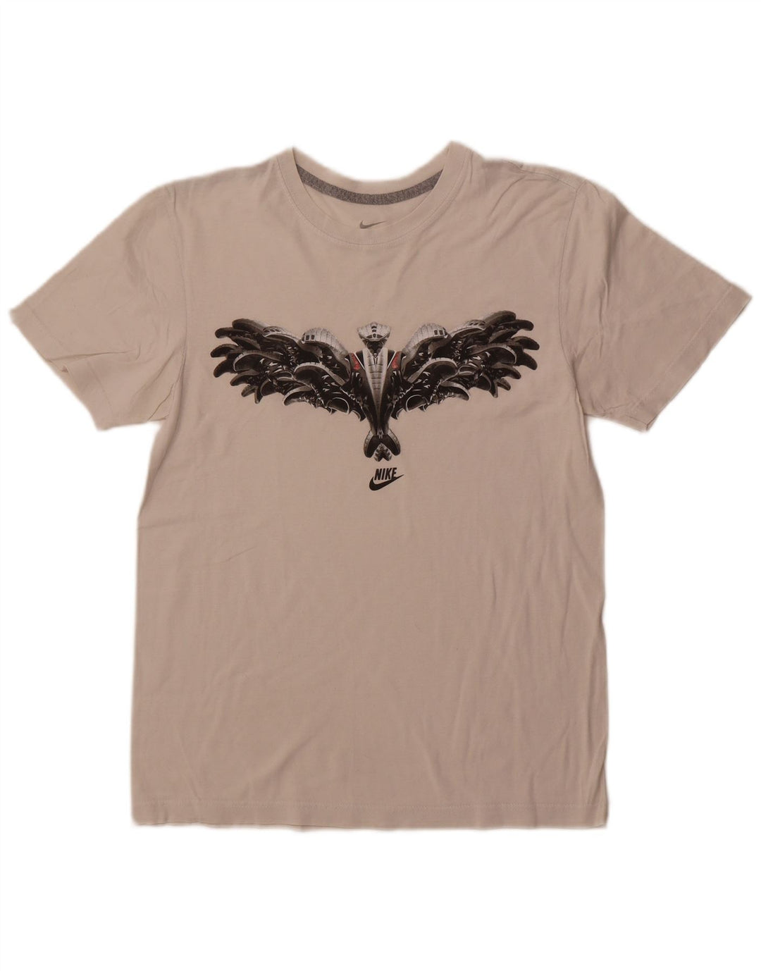 NIKE Camiseta gráfica para hombre, talla pequeña, blanca