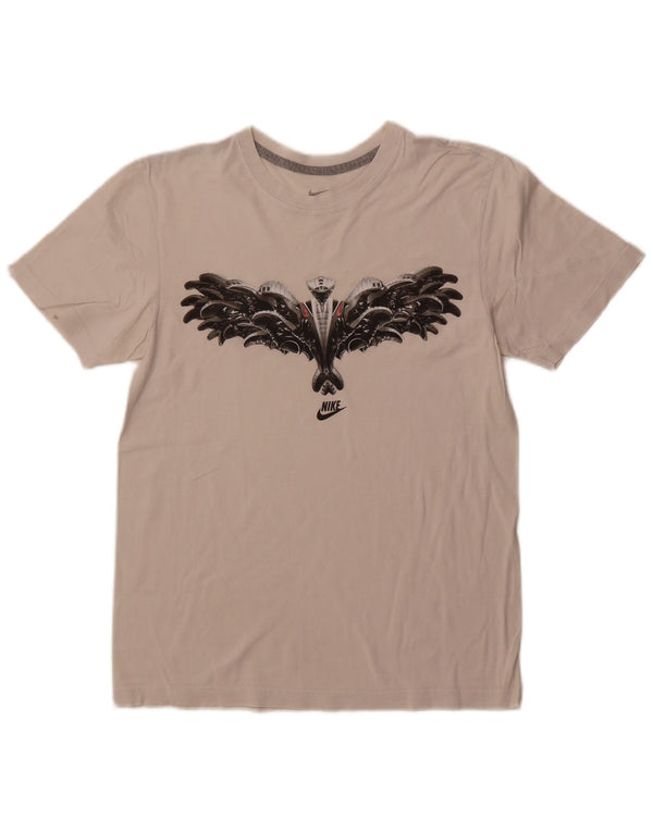 NIKE Camiseta gráfica para hombre, talla pequeña, blanca