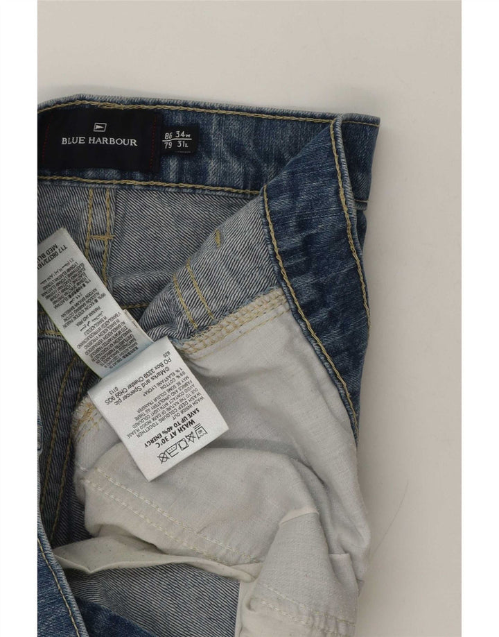 Marks & Spencer Vaqueros rectos azules Harbor para hombre W34 L31 Algodón