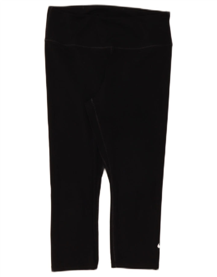 Nike - Leggings capri Dri Fit para mujer, talla M, color negro