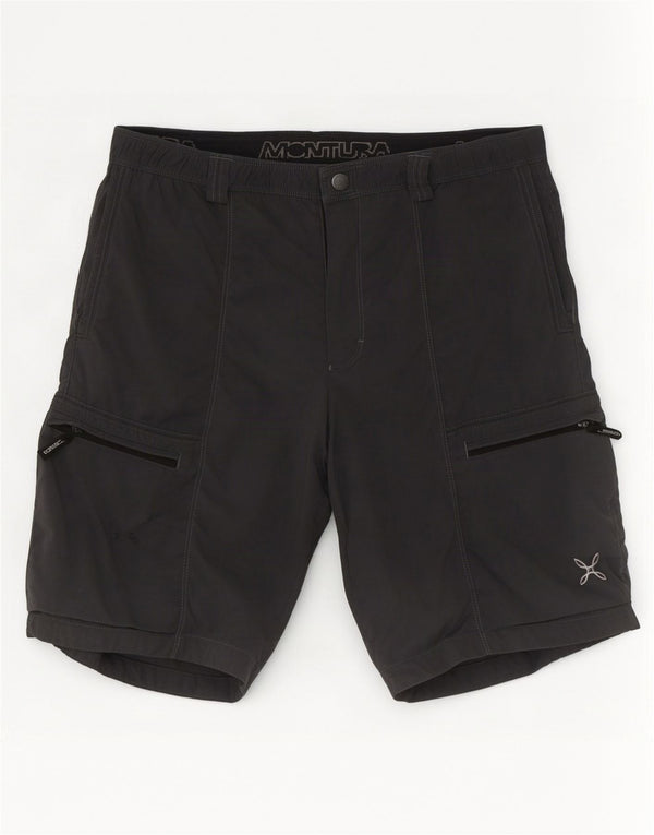 Montura Pantalones Cortos Cargo Para Hombre Grande W34 Gris