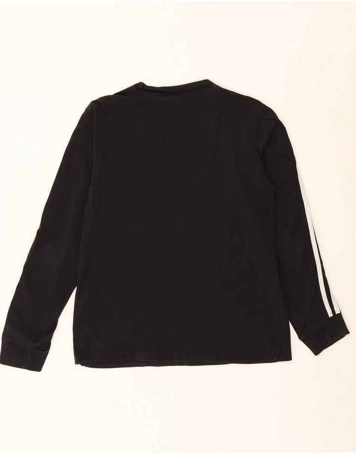 ADIDAS Womens Top Long Sleeve UK 12 Medium  Black Cotton Vintage Adidas and Second-Hand Adidas from Messina Hembry 