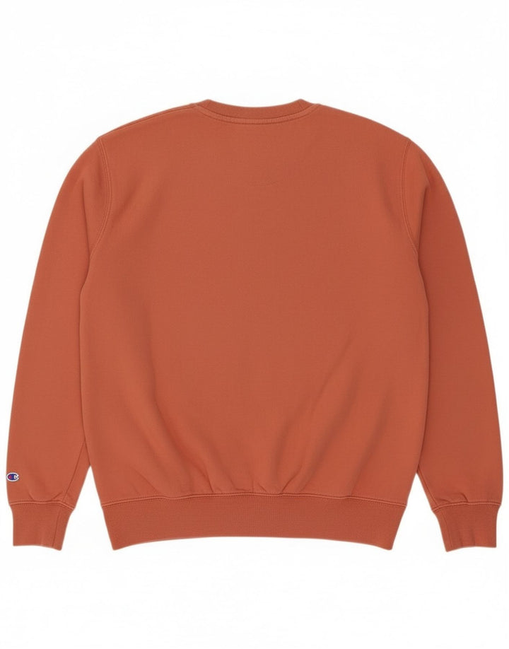 Hugo Boss Mujer Sudadera Gráfica Jumper UK 12 Medium Naranja
