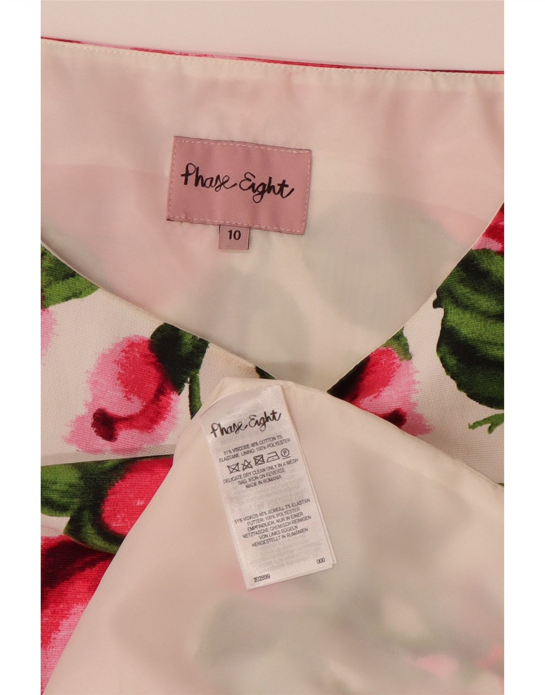 PHASE EIGHT Vestido acampanado para mujer UK 40 Pequeño multicolor floral