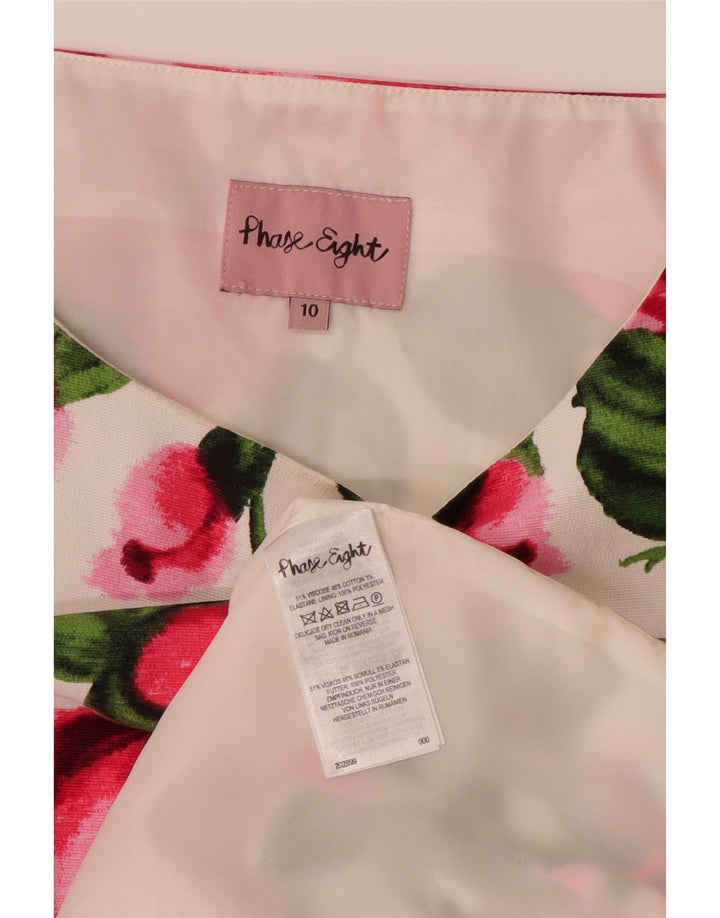 PHASE EIGHT Vestido acampanado para mujer UK 40 Pequeño multicolor floral