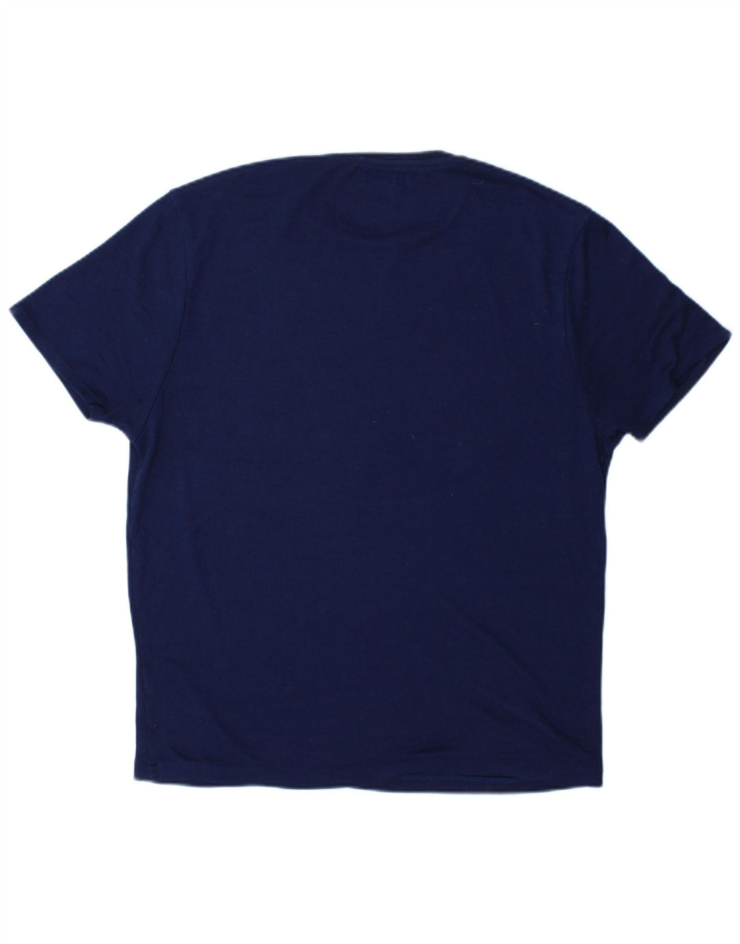 Zara Hombre Camiseta Top Grande Azul Marino Poliéster