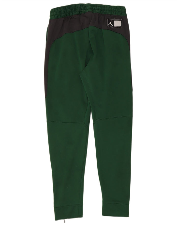 Jordan Pantalones De Chándal Dri Fit Para Hombre Poliéster Color Block Verde Medio