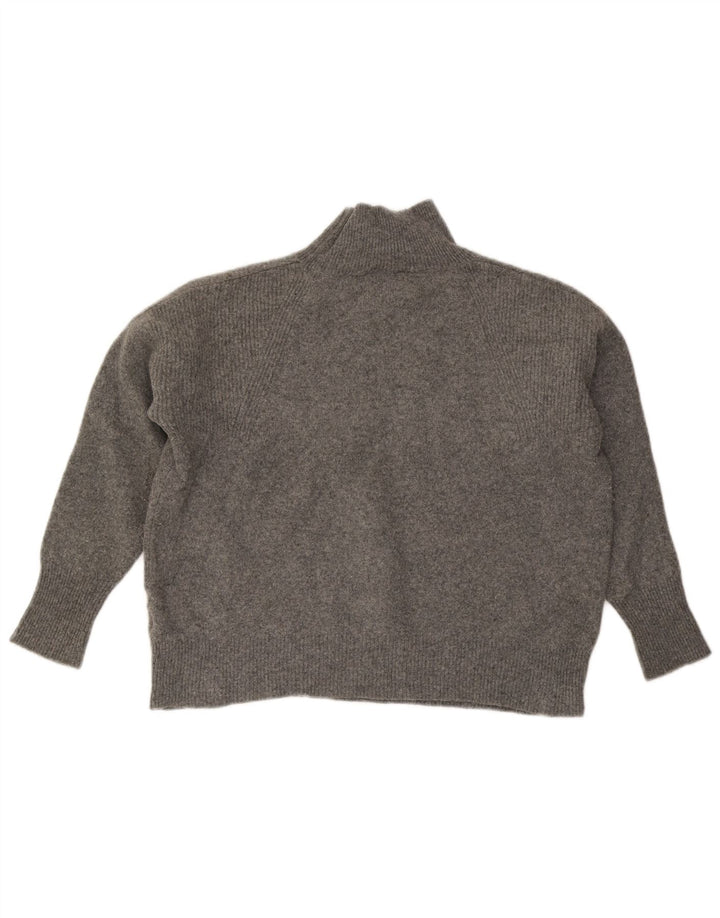 JOULES Jersey extragrande con cuello de tortuga para mujer UK 18 XL Lana gris