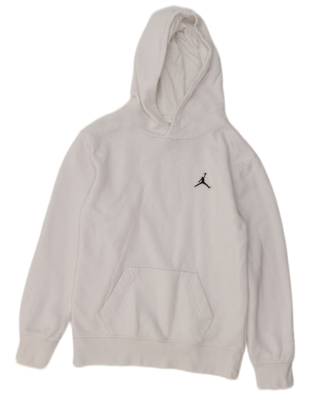 JORDAN Sudadera con capucha para niños 12-13 años Grande Blanco Algodón