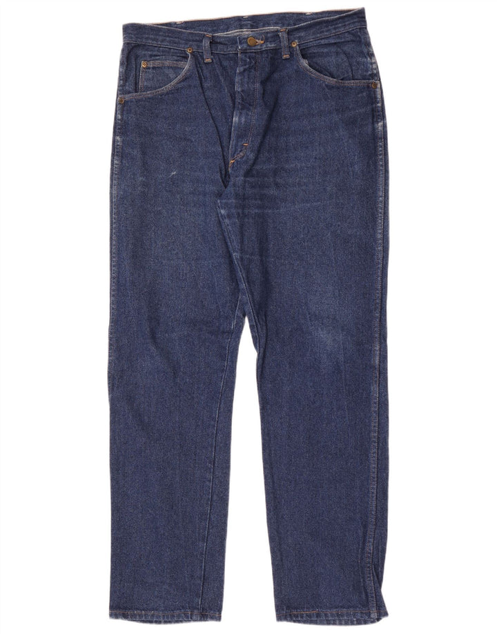 Wrangler Vaqueros rectos para hombre W34 L32 Azul