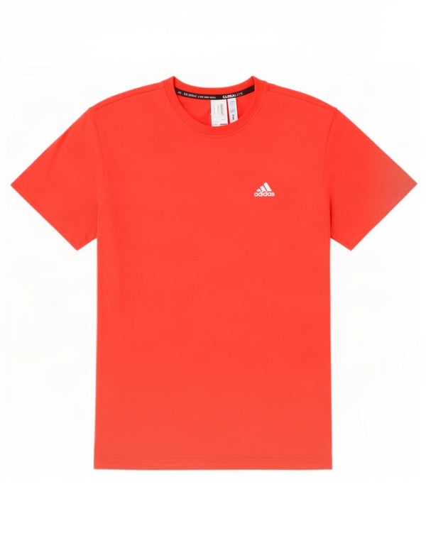 Adidas Mens Climalite Camiseta Top Grande Poliéster Rojo