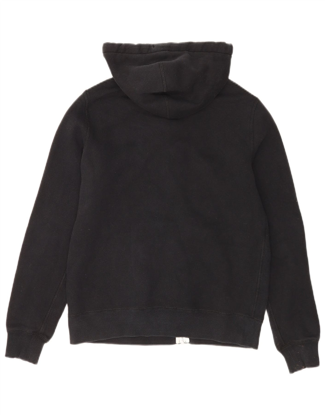Converse Sudadera con capucha y cremallera para mujer UK 14 Mediana Algodón negro