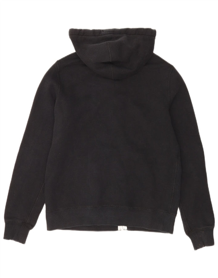 Converse Sudadera con capucha y cremallera para mujer UK 14 Mediana Algodón negro