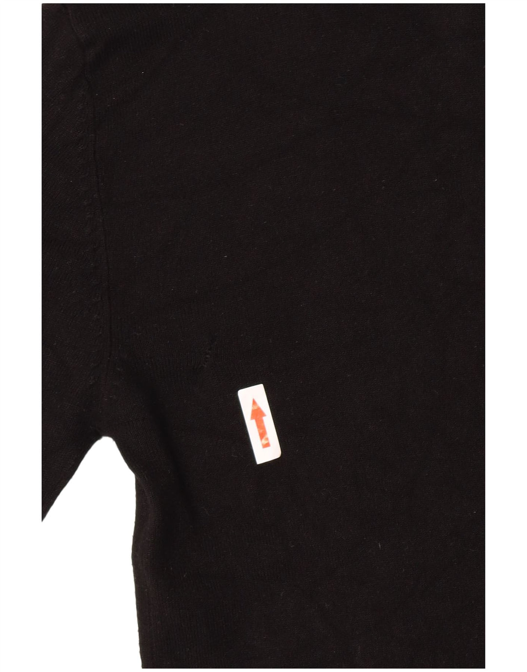 Zara Mujer Cuello Alto Jersey Jersey UK 10 Small Viscosa Negra