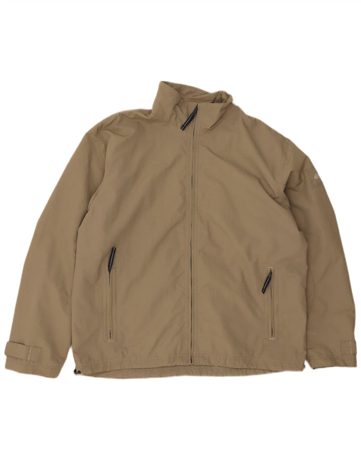 Columbia Chaqueta impermeable para hombre UK 40 Large Caqui Nylon