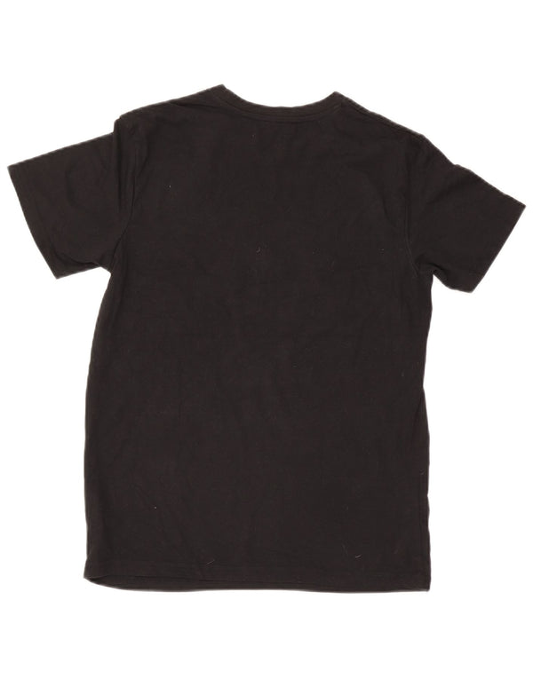 Jack & Jones - Camiseta gráfica para hombre, talla pequeña, algodón negro