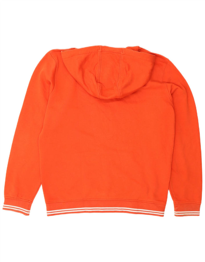 ELLESSE Hombre Sudadera Con Capucha Gráfica Jersey Naranja Mediano