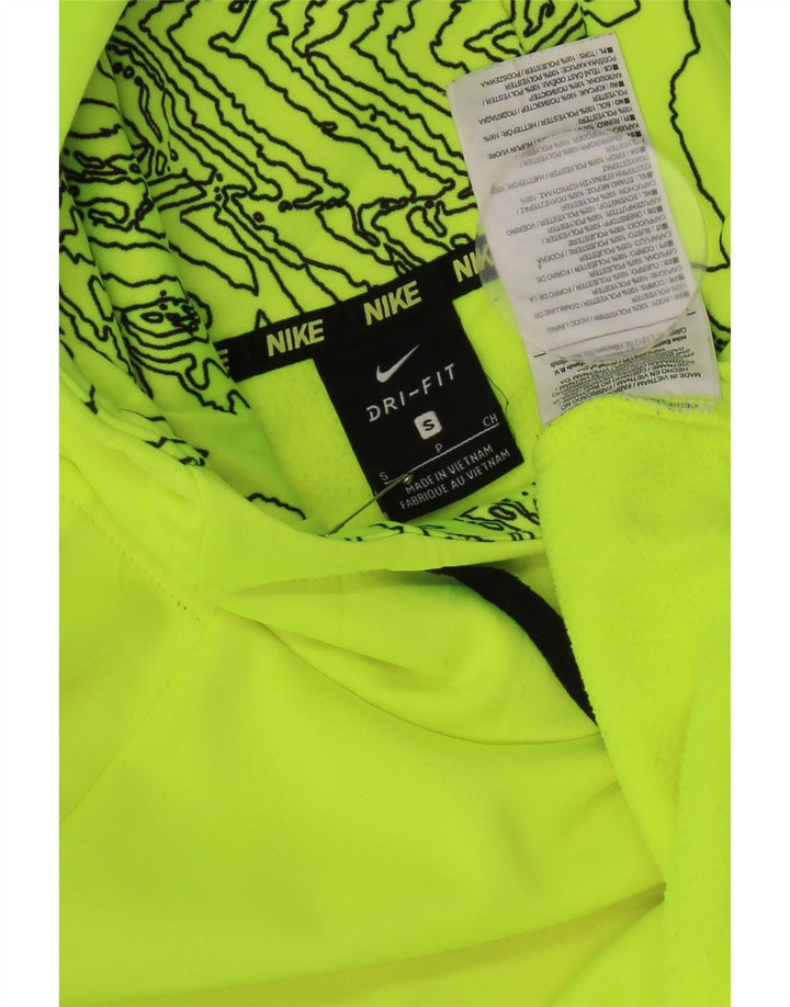 Nike Dri Fit Graphic Sudadera con capucha para hombre, talla pequeña, poliéster verde